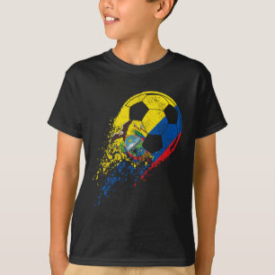 Camiseta Equador Bandeira Equatoriana Jogador de Futebol