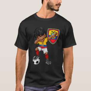Camiseta Equador Dabbing Soccer Boy do Equador - Pegada de