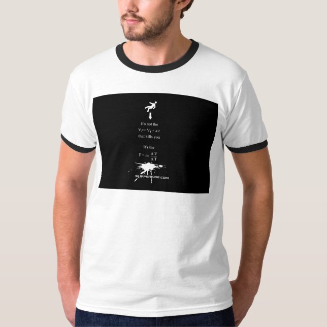 Camiseta Equador de adesivo de matemática científica de Sli (Frente)