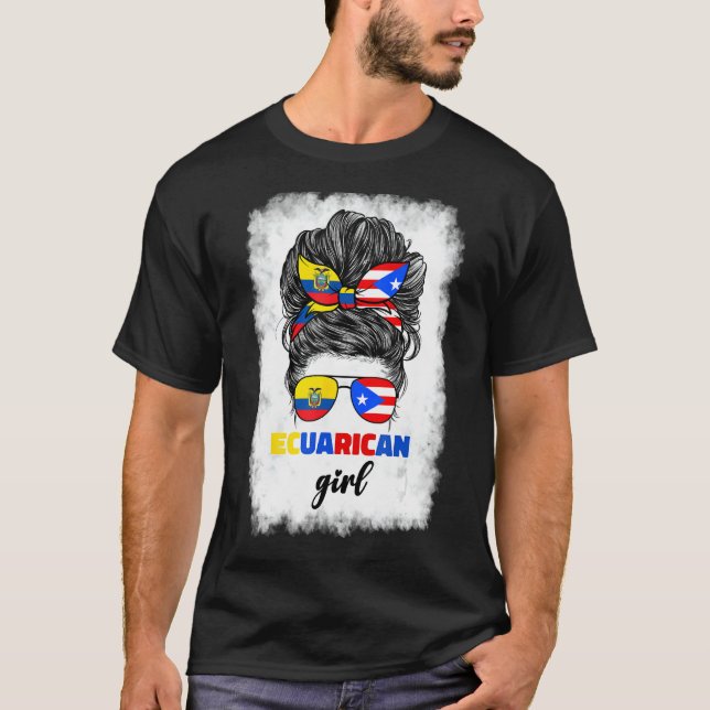 Camiseta Equador E Porto Rico, Bandeira Do Equador (Frente)