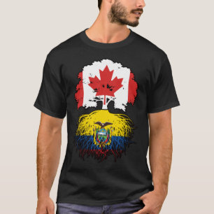Camiseta Equador, Equador, Canadá, raízes de árvores