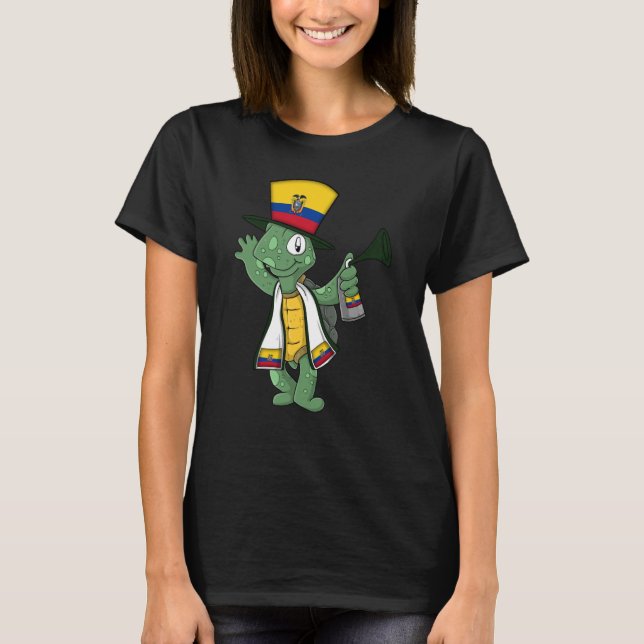 Camiseta Equador Fan Tortoise (Frente)