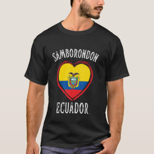 Camiseta Equador Flag Heart Samborondon City