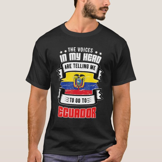 Camiseta Equador Na Minha Cabeça (Frente)