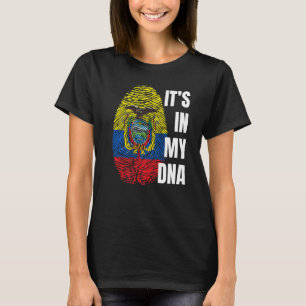 Camiseta Equador - Sinalizador equatoriano Dna Fingerprint