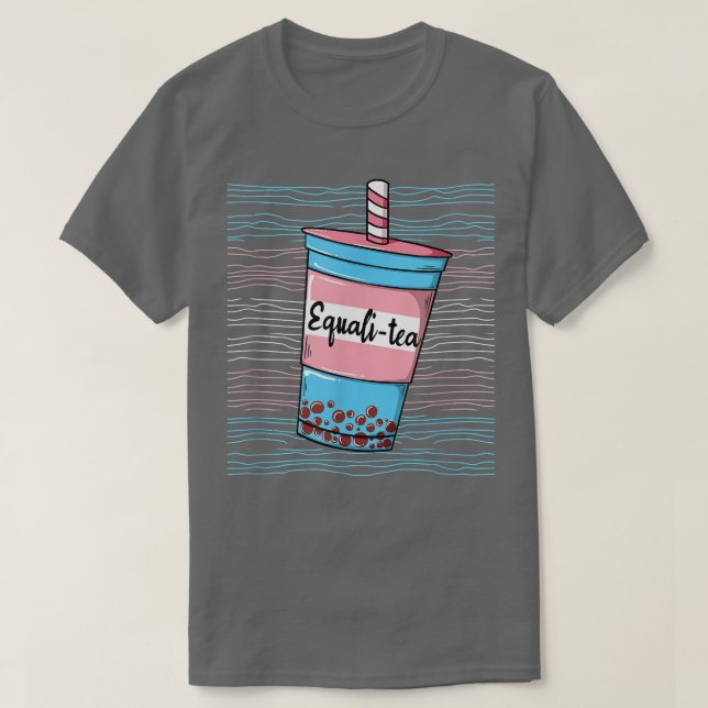 Camiseta Equalitea Transgender Prim Flag LGBTQ Gênero Equa (Frente do Design)