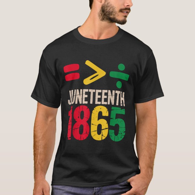 Camiseta Equality Is Greater Juneteenth 1865 Freedom Day Wo (Frente)