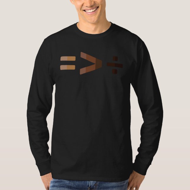 Camiseta Equality Is Greater Than Division Symbols Human Ri (Frente)
