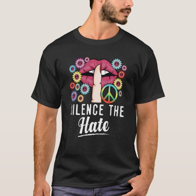 Camiseta Equality Love Peace Human Rights Silence The Hate (Frente)