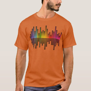 Camiseta Equalizador DJ EDM engraçado família