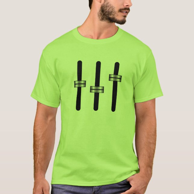 Camiseta equalizador e de 3 bandas (Frente)