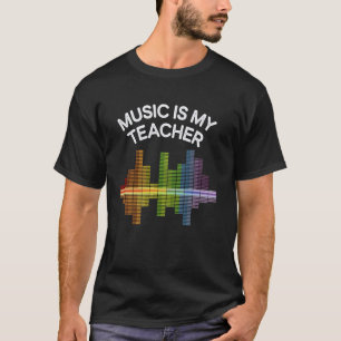 Camiseta Equalizador Gráfico Música É Meu Professor