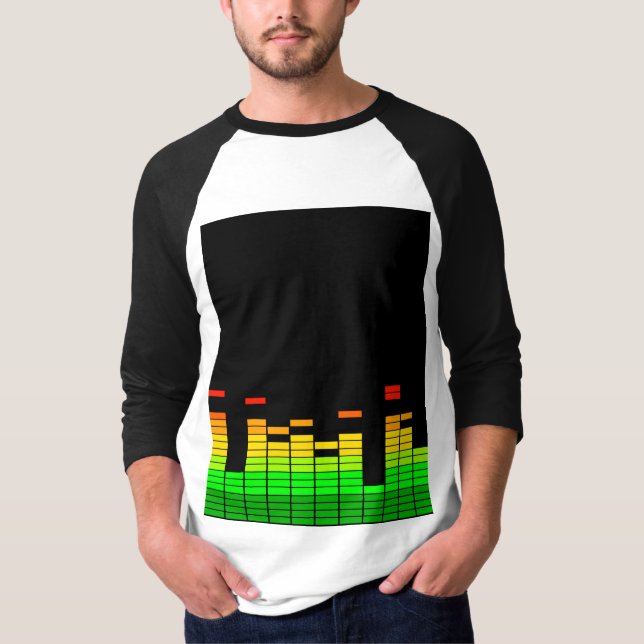 Camiseta Equalizador Vibes do Beat of DJ Music (Frente)
