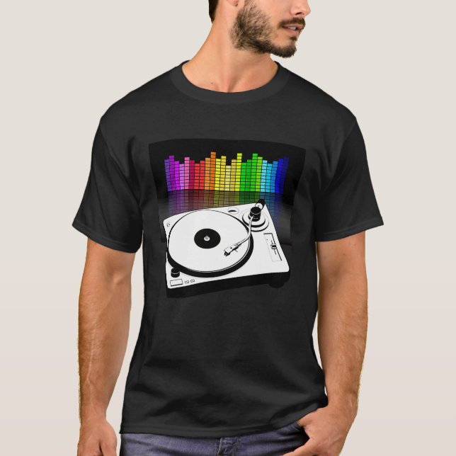 Camiseta Equalizer Turntable Hip Hop Music  Breakdancing (Frente)