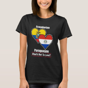 Camiseta Equatoriana do coração paraguaio choca o que não h