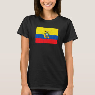 Camiseta Equatoriano Bandeira do Equador Orgulho Bandeira E