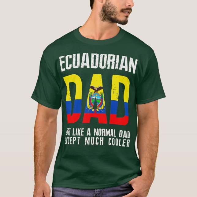 Camiseta Equatoriano Pai Como Normal Exceto Equador Mais Fr (Frente)
