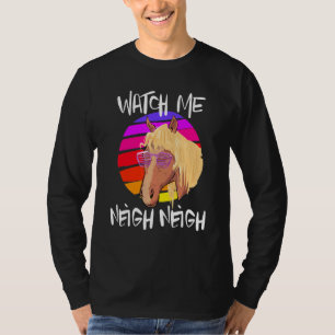 Camiseta Equestre Equestre Race Horse Meme