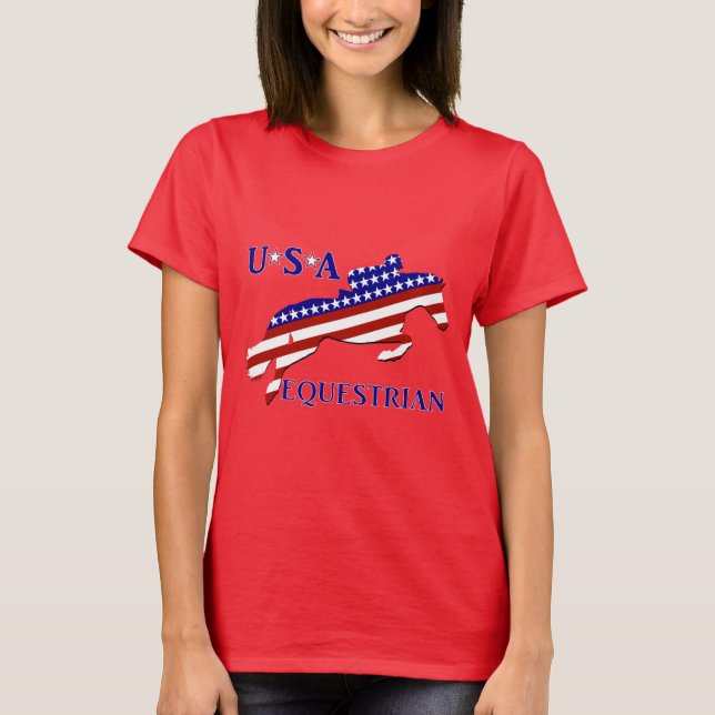 Camiseta Equestre EUA (Frente)