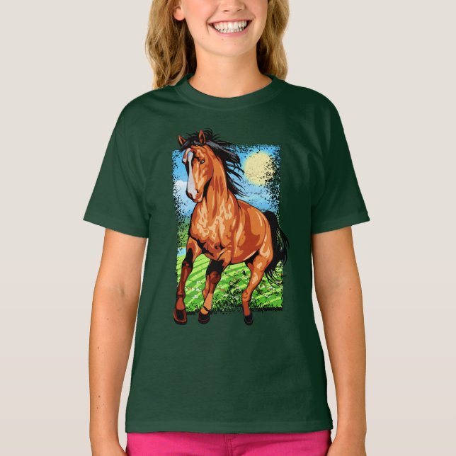 Camiseta Equestre - Fazenda Stallion Horse - Cavalo equino (Frente)