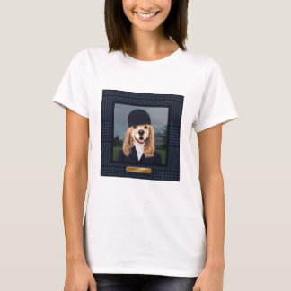 Camiseta Equestrian Cocker Spaniel Dog Tee - Amelia