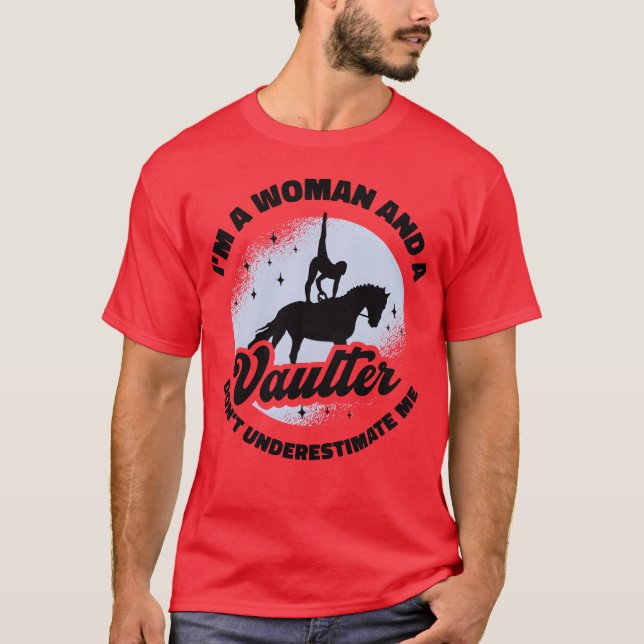 Camiseta Equestrian Horse Vaulting Vaulter Horseback (Frente)