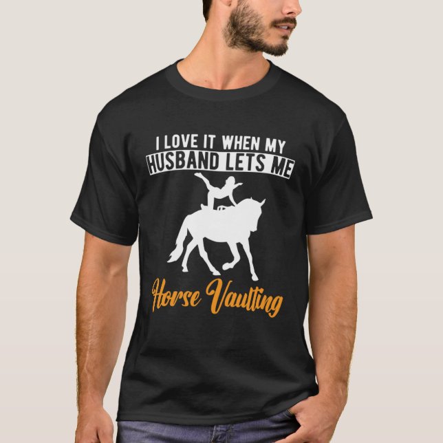 Camiseta Equestrian Horse Vaulting Wife (Frente)
