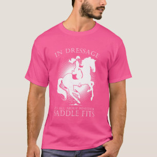 Camiseta Equestrian Sports Dressage Horse Andando Engraçado