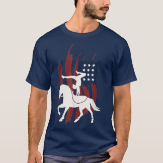 Camiseta Equestrian Vaulting US Flag Hors I Vault