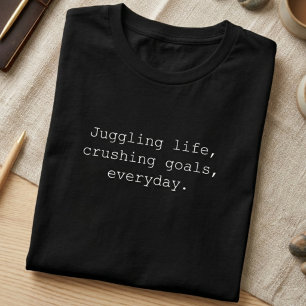 Camiseta Equilibrando Metas da Vida Agito Diário Design