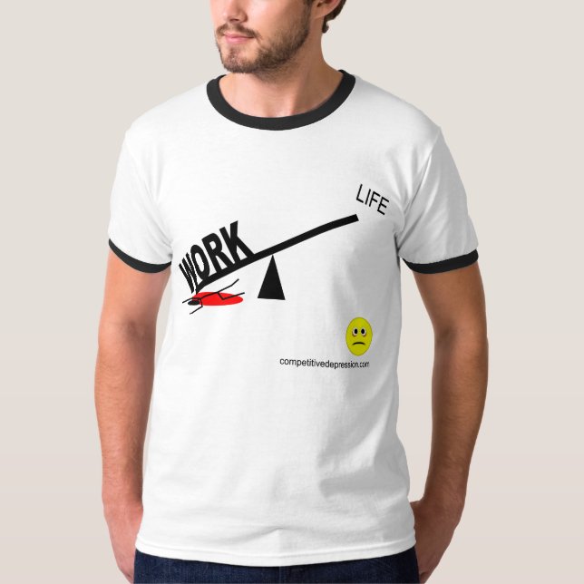 Camiseta equilíbrio da Trabalho-vida (Frente)