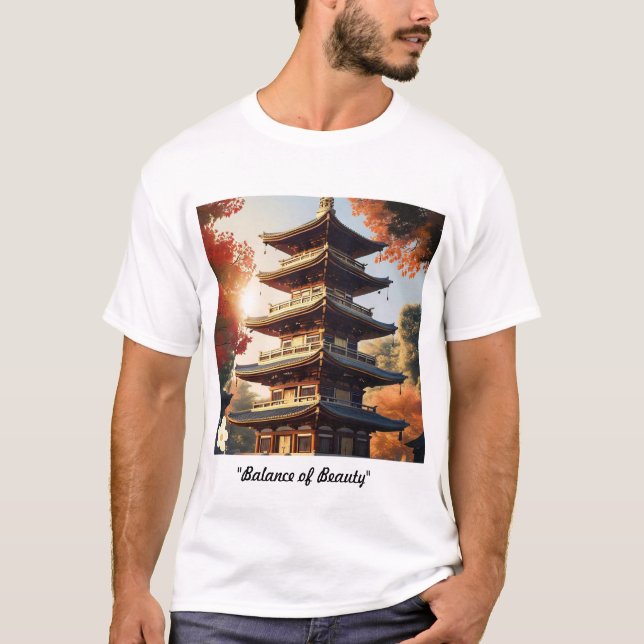 Camiseta "Equilíbrio de beleza" (Frente)