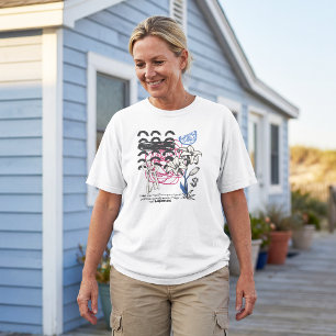 Camiseta Equilíbrio Desorganizado – Colagem Botânica Ecléti