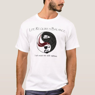 Camiseta Equilíbrio do pirata de Ninja
