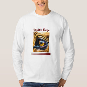 Camiseta "Equine Gaze" da Basic Mens