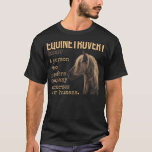 Camiseta Equinetrovert Definição Equestre