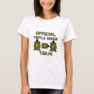 Camiseta Equipa de salvamento oficial 1 da tartaruga