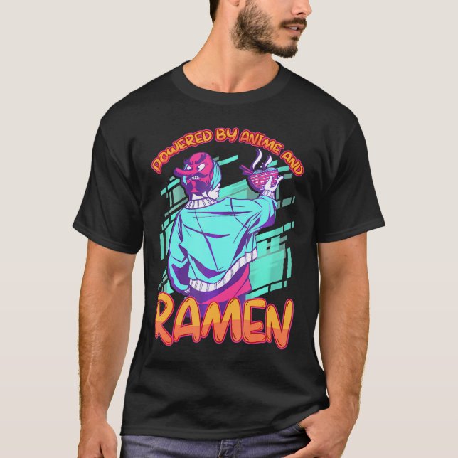 Camiseta Equipado Com Anime Ramen Anime (Frente)