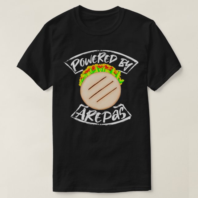 Camiseta Equipado com Arepas (Frente do Design)