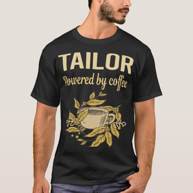 Camiseta Equipado Com Café - Algodão (Frente)