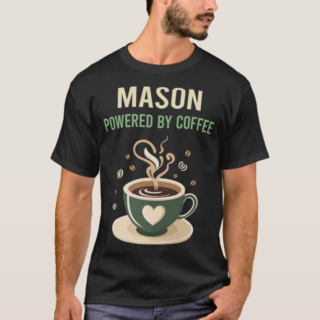 Camiseta Equipado Com Café Mason (Frente)