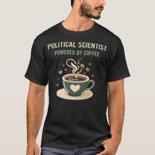 Camiseta Equipado Com Cientista Político Do Café