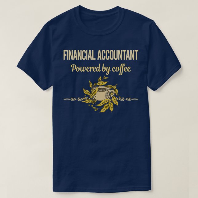 Camiseta Equipado Com Contador Financeiro Café (Frente do Design)