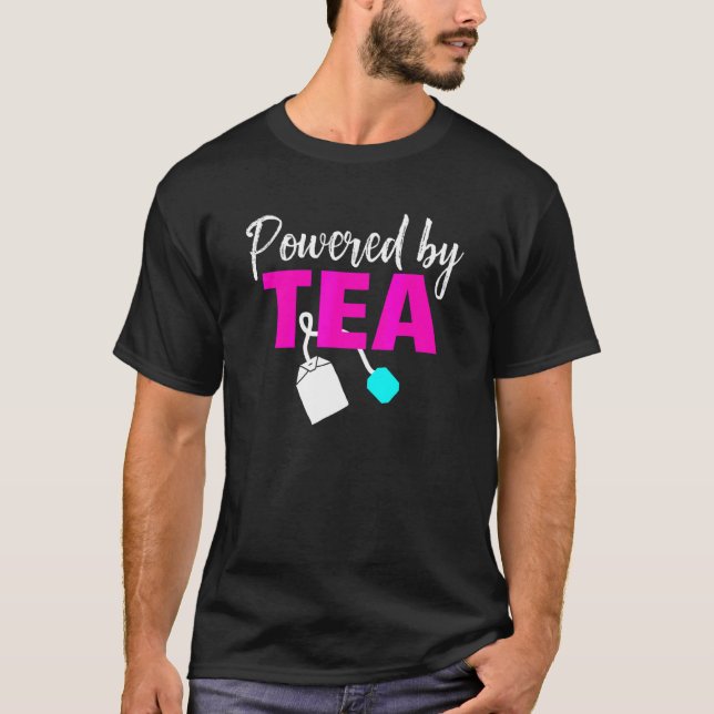 Camiseta Equipado Com Gráfico De Chá (Frente)