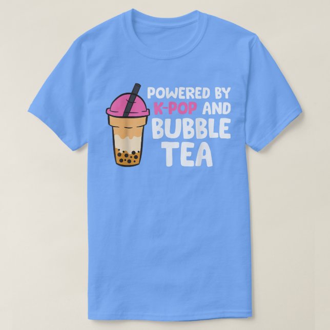 Camiseta Equipado Com K-pop E Chá 1537 De Bolha (Frente do Design)