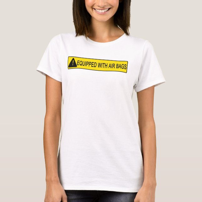 Camiseta Equipado com o tanque das mulheres dos airbags (Frente)