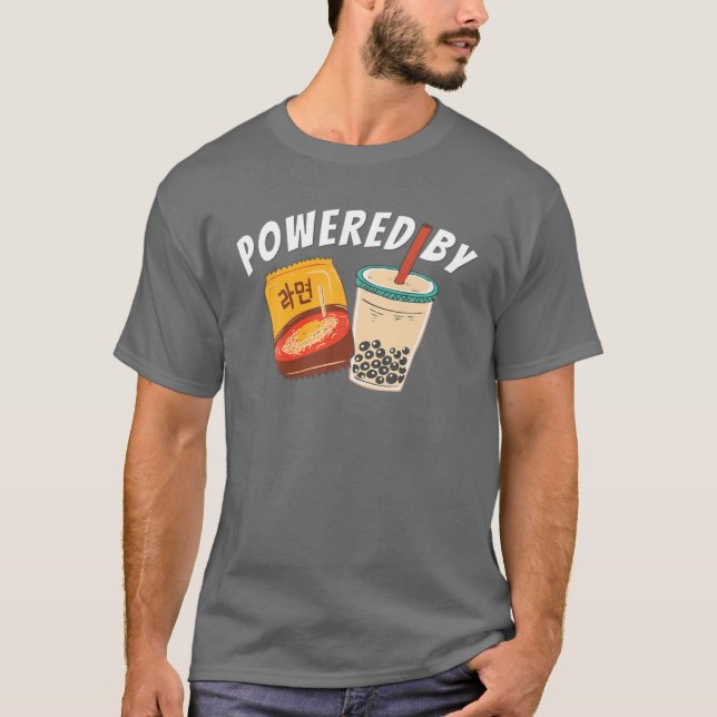 Camiseta Equipado Com Ramen (Frente)