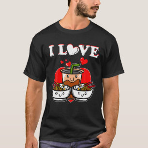 Camiseta Equipado Com Ramen E Boba Bubble Tea
