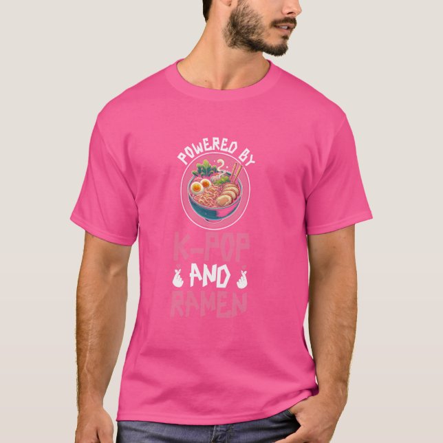Camiseta Equipado Com Ramen E Ramen-Pop Ramen Kpop Merchand (Frente)