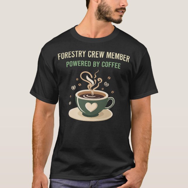 Camiseta Equipado Com Um Membro Da Tripulação Florestal Do  (Frente)